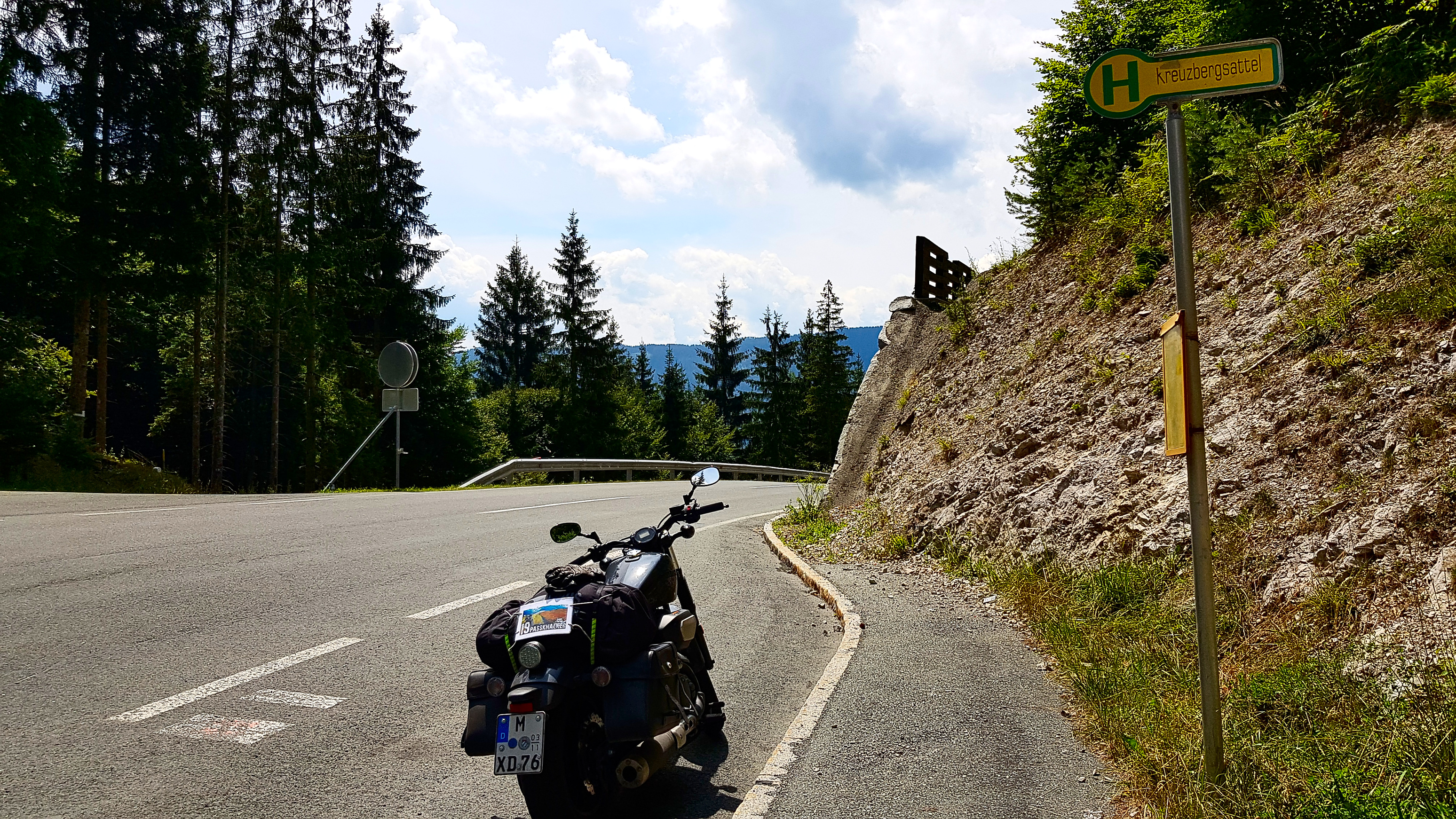 Passknacker-Nachweis Kreuzbergsattel, der letzte in Österreich.