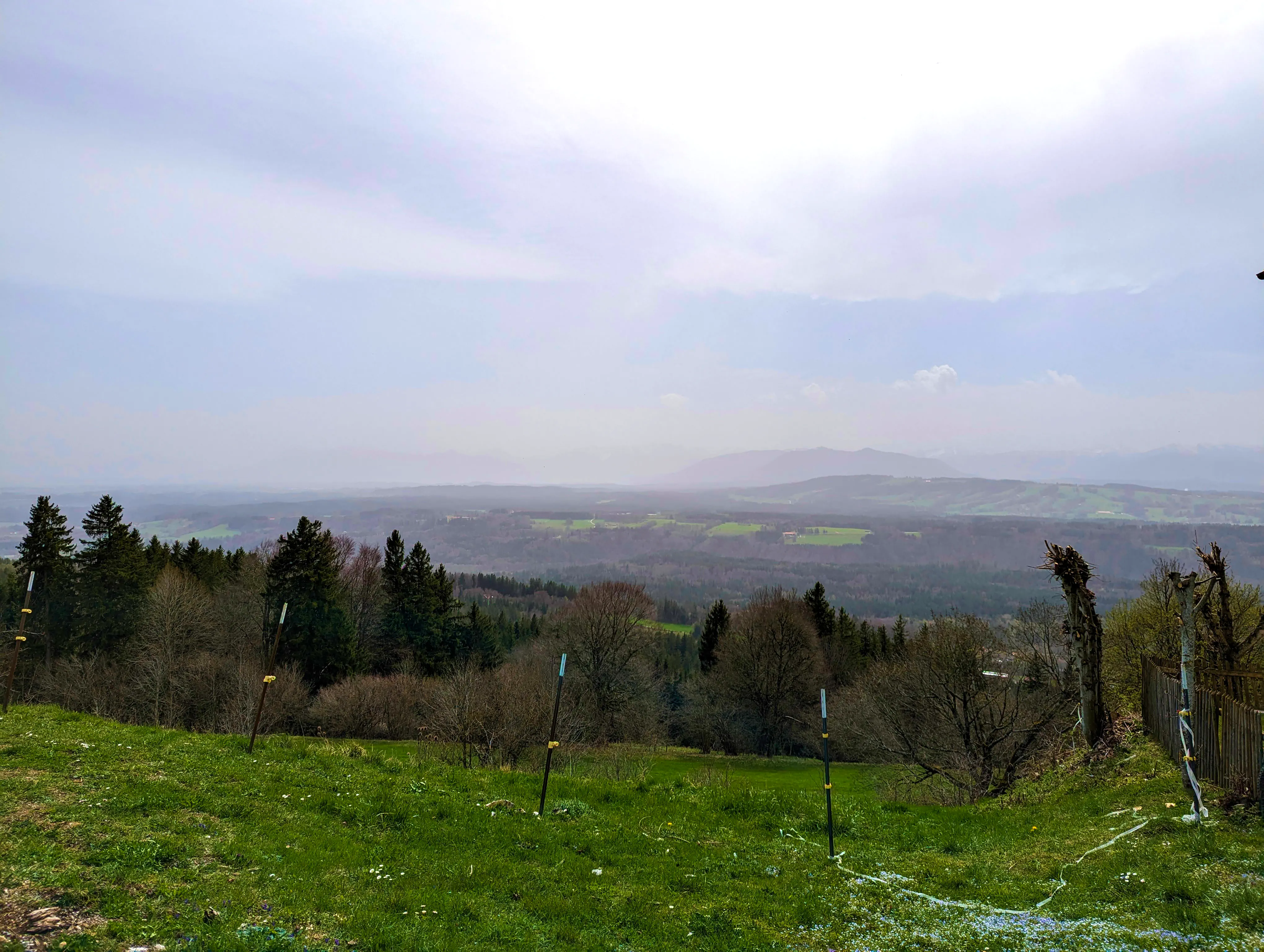 Blick nach Süden, …