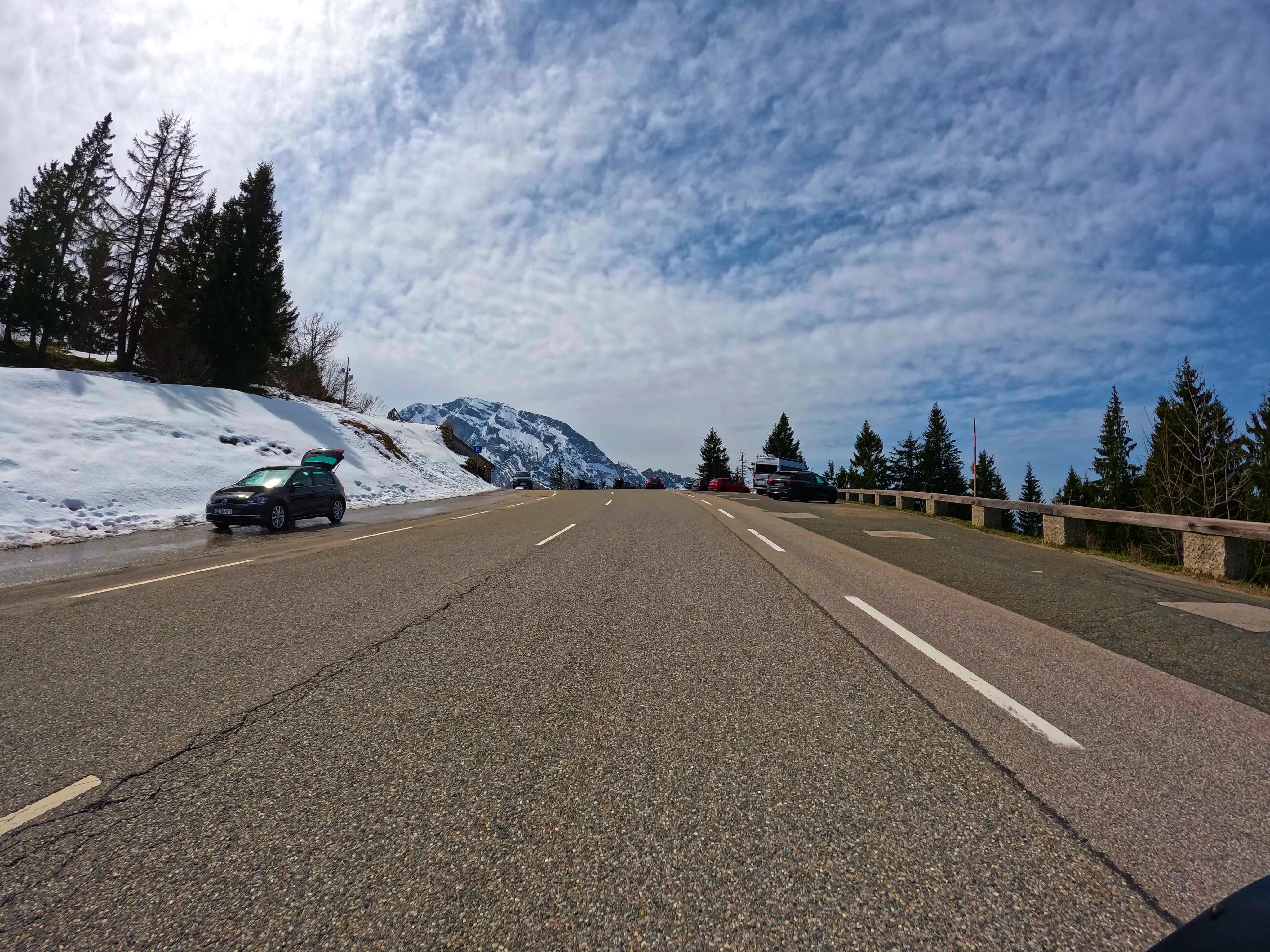 …  mit etwas Schnee