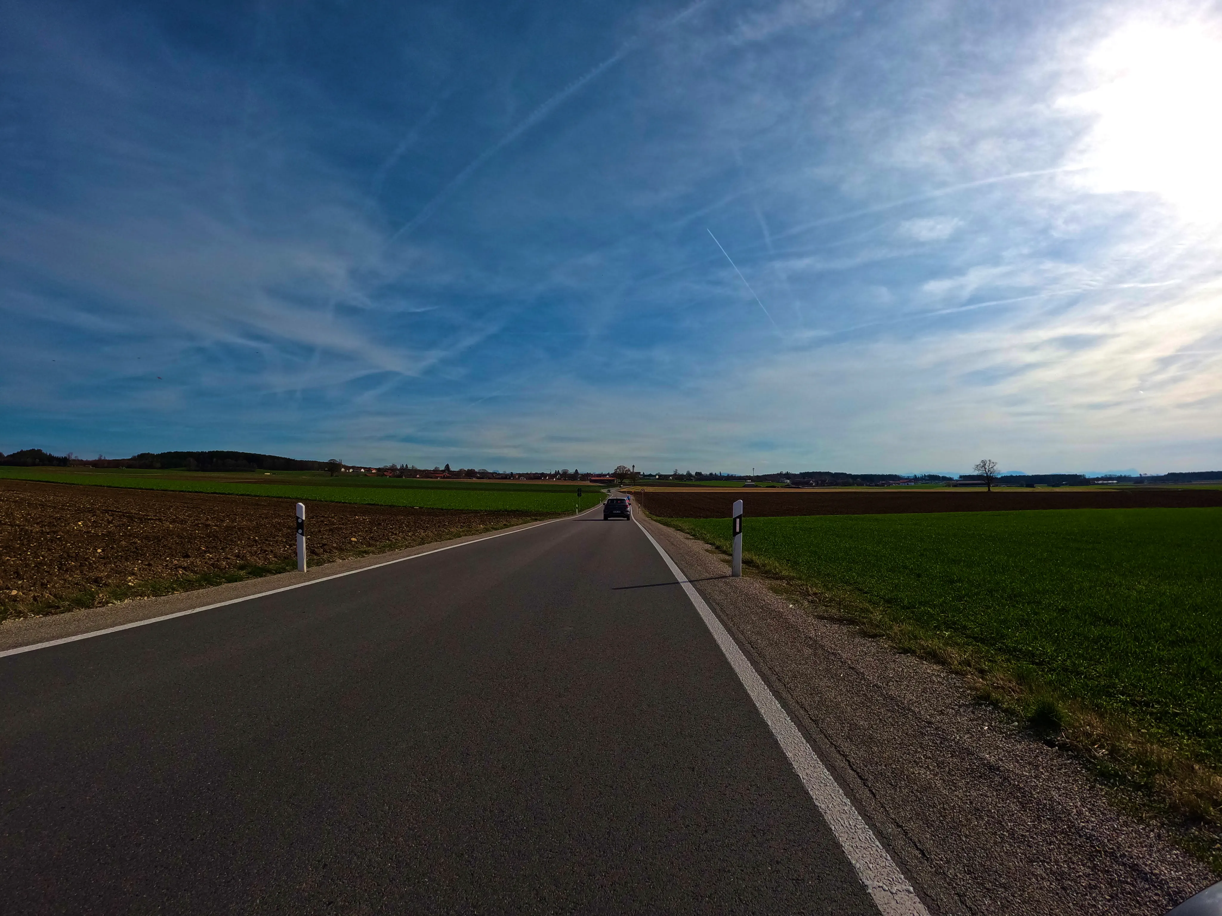 Ganz weit hinten: Berge!