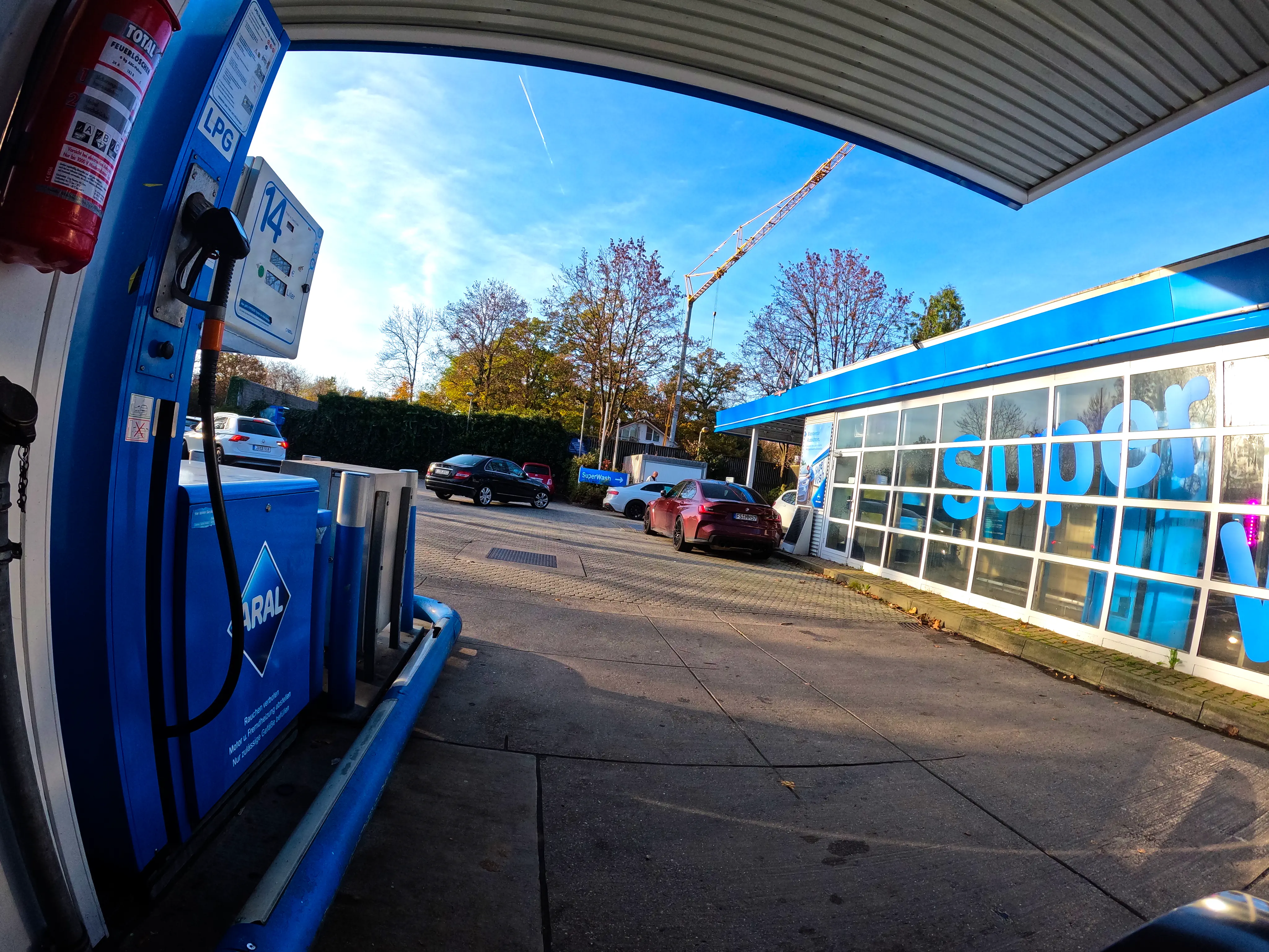 … und kurz vor zu Hause auftanken.