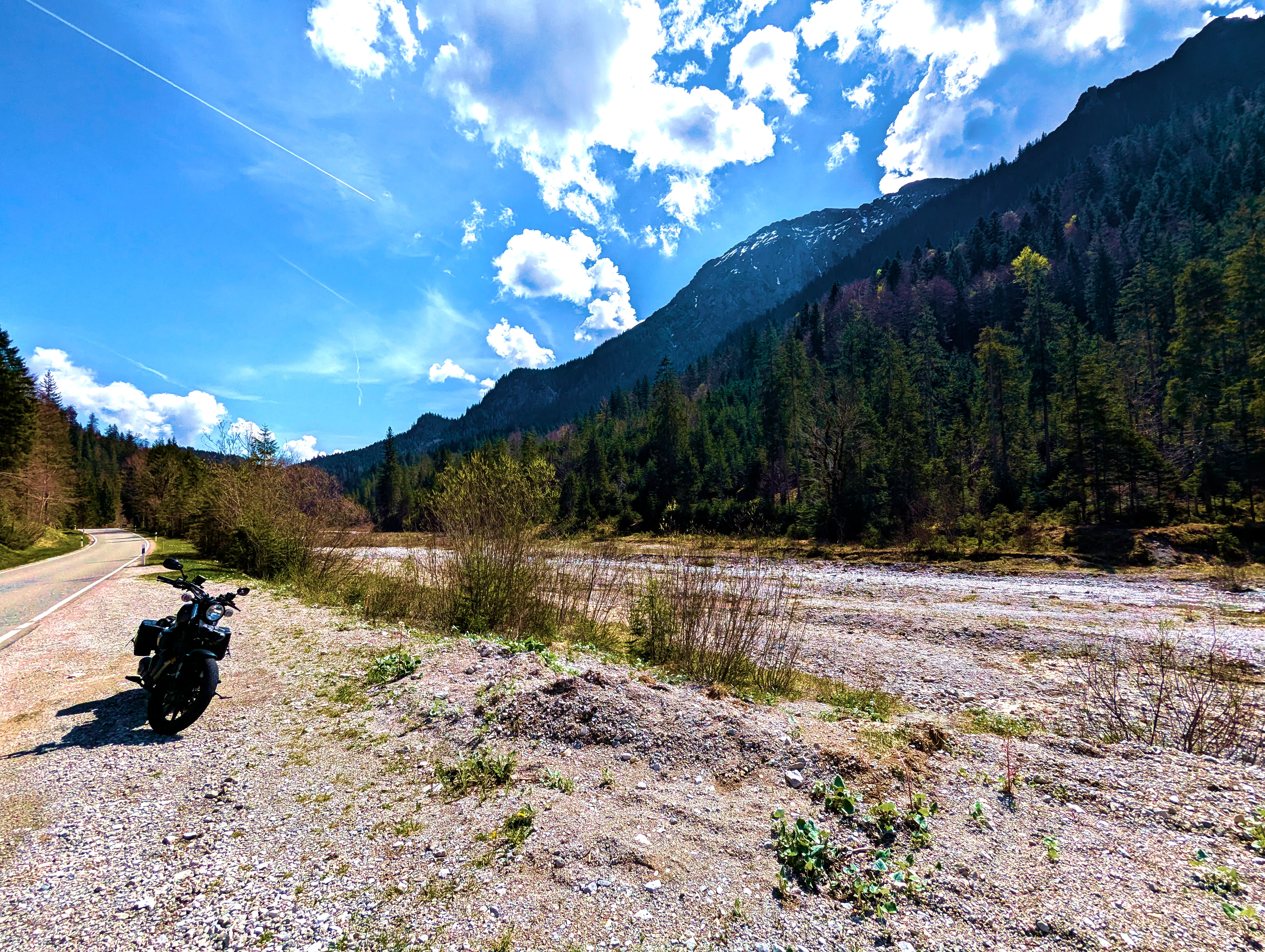 Pause an der fast trockenen Linder