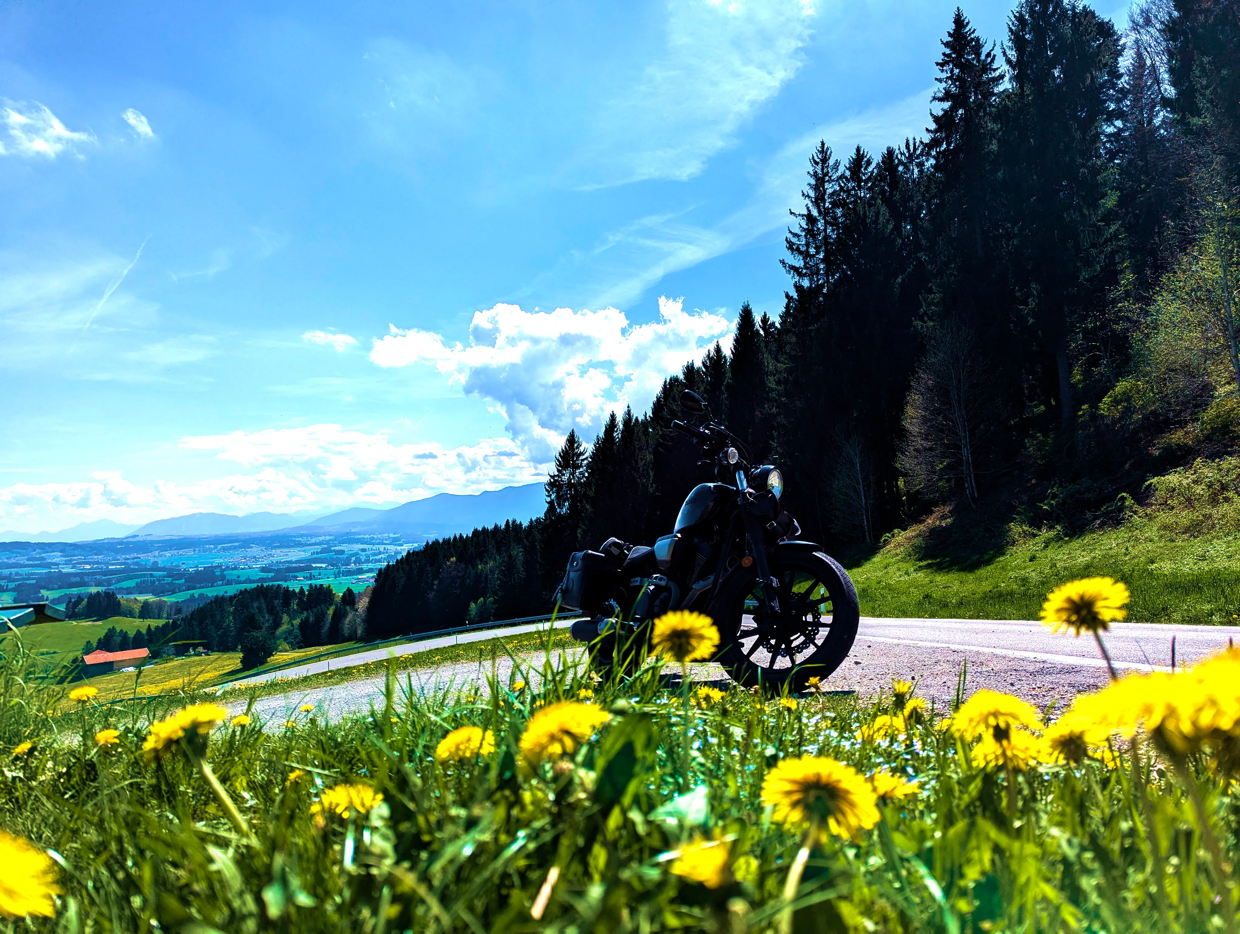 Ausblick vom Auerberg, halbe Höhe