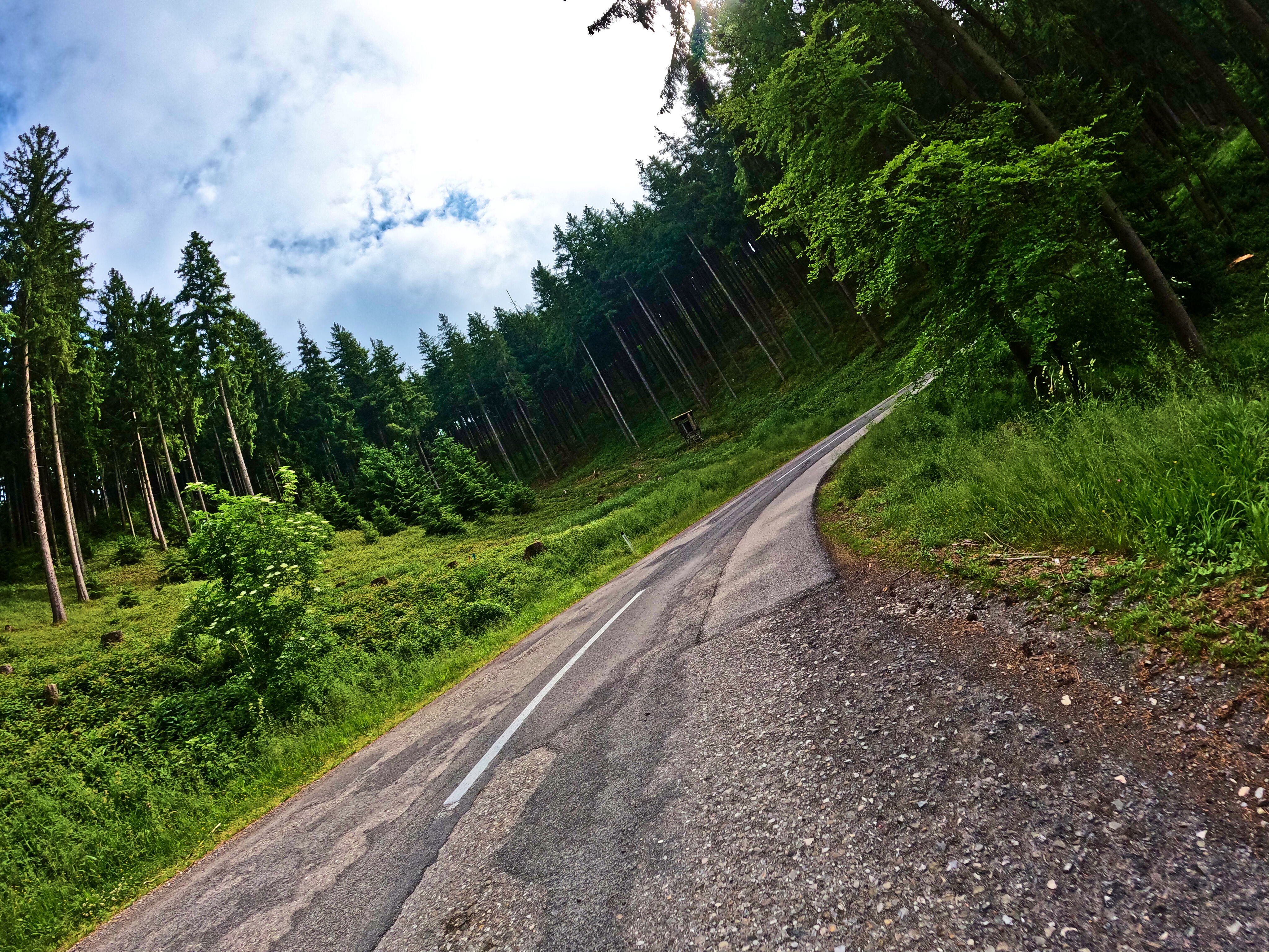 … zog sich der Himmel etwas zu.