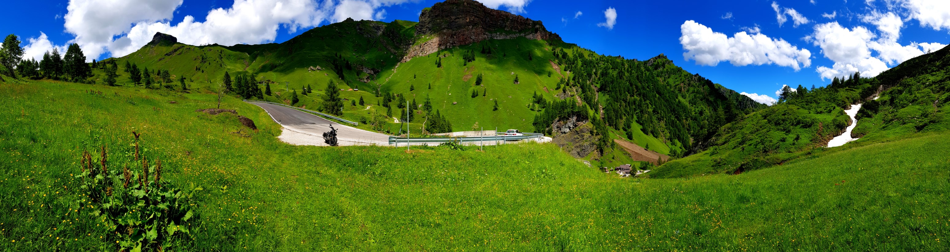 … sondern noch etwas Schnee.